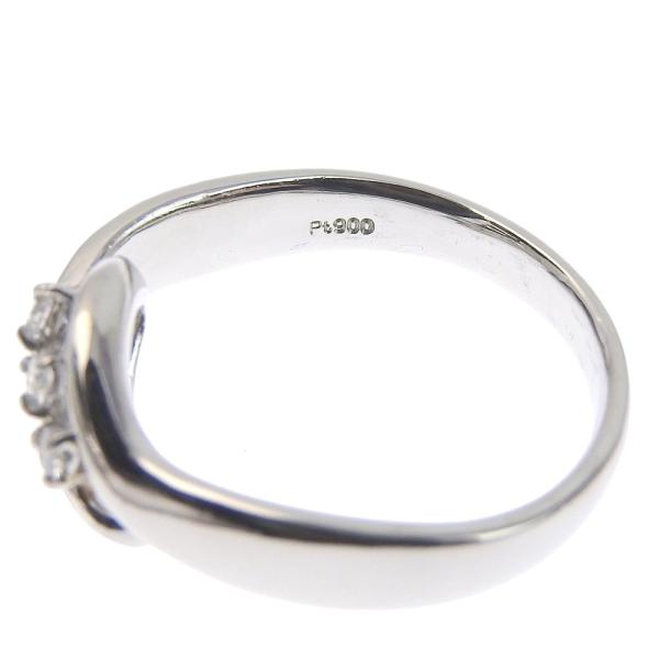 No Brand 0.25ct Melee Diamond Ring in Pt900 Platinum Size 13.5, Silver for Ladies (Pre-owned) in Excellent Condition