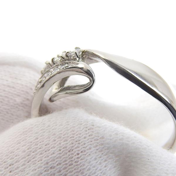 No Brand 0.25ct Melee Diamond Ring in Pt900 Platinum Size 13.5, Silver for Ladies (Pre-owned) in Excellent Condition