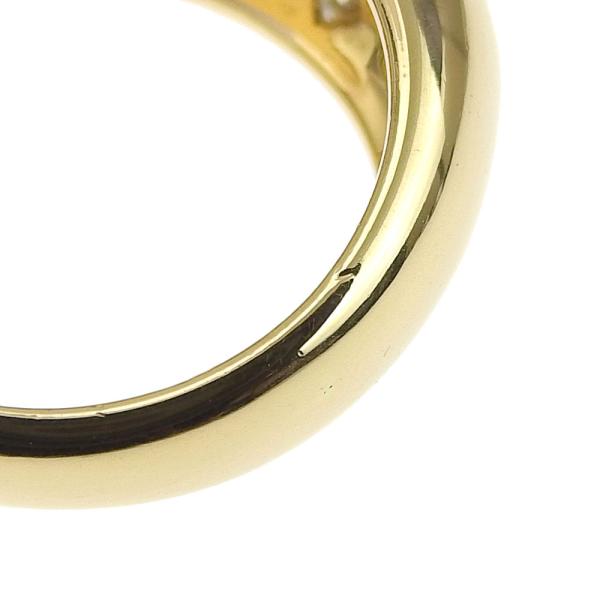 K18 Yellow Gold Ring with 0.56ct Melee Diamond, Size 11.5, Ladies, No Brand in Excellent Condition