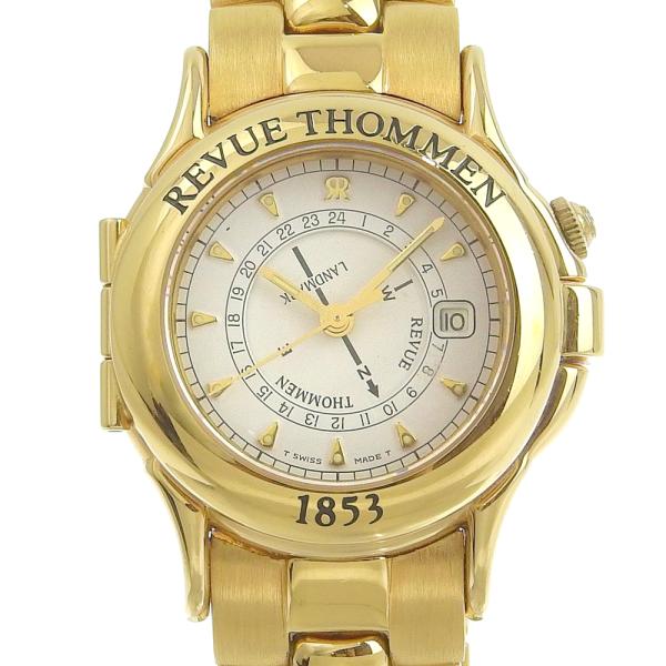 Revue Thommen Landmark Ladies Quartz Watch with White Dial, Gold Plating, Secondhand in Great Condition