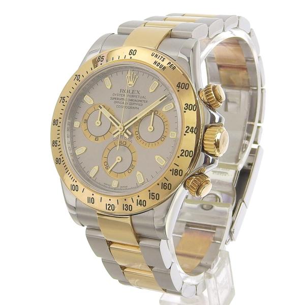 Rolex Cosmograph Daytona Men's Watch, Chronograph, Grey Display, Silver, Stainless Steel/18K Yellow Gold Material, Pre-owned 116523/ Z番