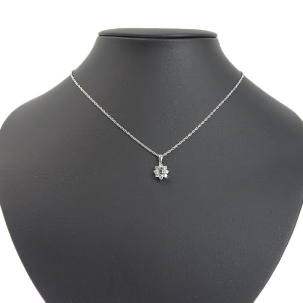 No Brand Necklace in PT850/PT900 Platinum with 0.31ct Alexandrite and 0.34ct Diamonds - Ladies' Elegance in Excellent Condition