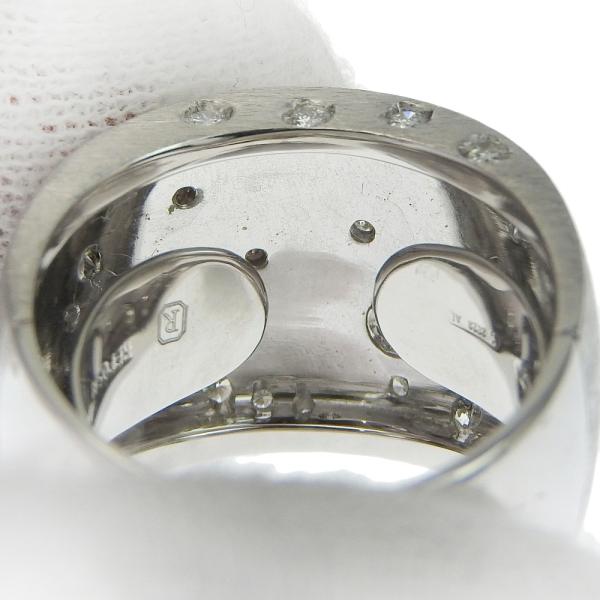 REPOSSI Women's Astrum Diamond Ring with Melee Diamond in K18 White Gold, Size 11 in Excellent Condition