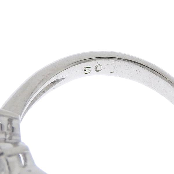 [LuxUness]  Platinum Pt900 Ring with 3 Diamonds totalling 0.50ct, Size 10 for Ladies in Excellent condition