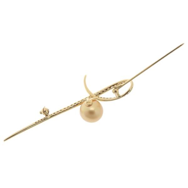[LuxUness] 18K South Sea Pearl Brooch Metal Brooch in Excellent condition