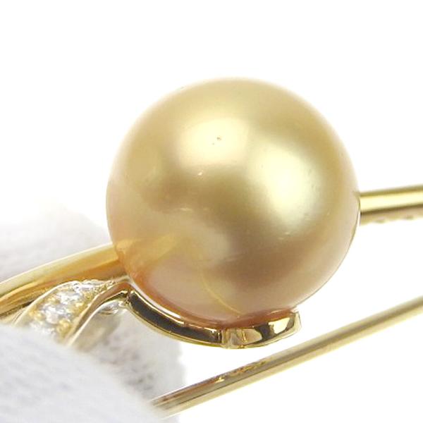 18K South Sea Pearl Brooch in Great Condition