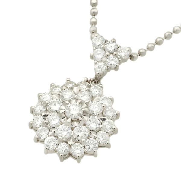 No Brand Luxurious 2ct Diamond Necklace in Platinum PT850/PT900 - Ladies' Elegance in Excellent Condition