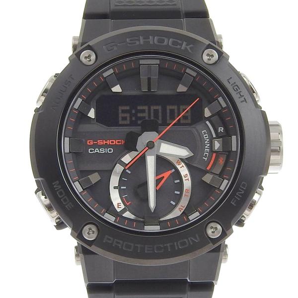 Casio G-Shock Super Illuminator Tough Solar Men's Solar Radio Watch, Carbon/SS/Rubber in Black (Pre-owned) in Excellent Condition