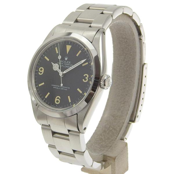 Rolex Antique Explorer1 Men's Wristwatch in Stainless Steel, Black [Pre-owned] M1016 0