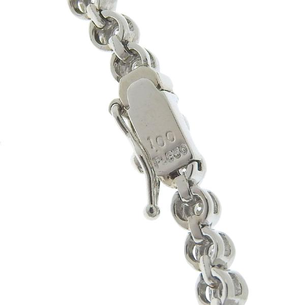 No-Brand Tennis Bracelet with 1.00 ct Diamond, Platinum Pt850, Silver, for Women in Excellent Condition