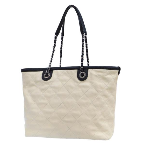 Quilted Caviar Bicolor Tote Bag A92744