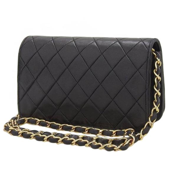 Chanel CC Quilted Leather Full Flap Bag Leather Shoulder Bag A03571 in Good condition