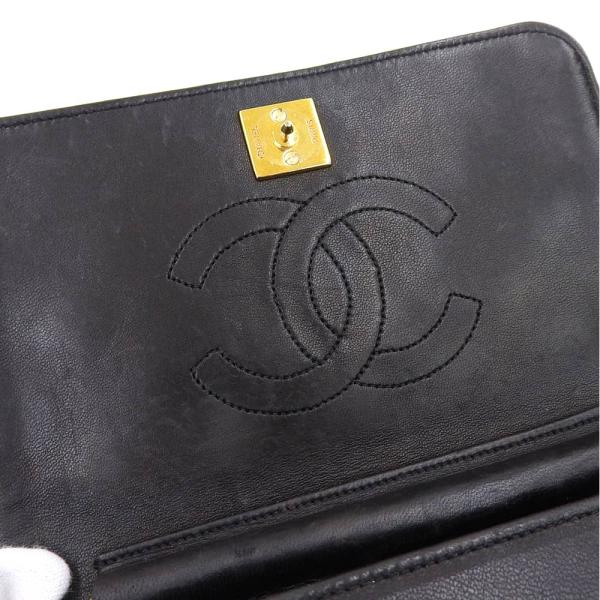 CC Quilted Leather Full Flap Bag in Very Good Condition