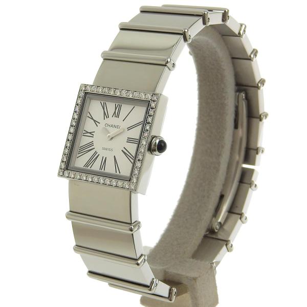 Chanel Quartz Mademoiselle Factory Diamond Wrist Watch Metal Quartz H0830 in Excellent condition