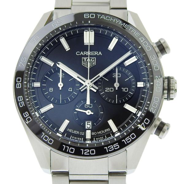 TAG Heuer Carrera - Men’s Automatic Silver Watch with Chronograph and Date, Stainless Steel [Pre-owned] in Excellent Condition