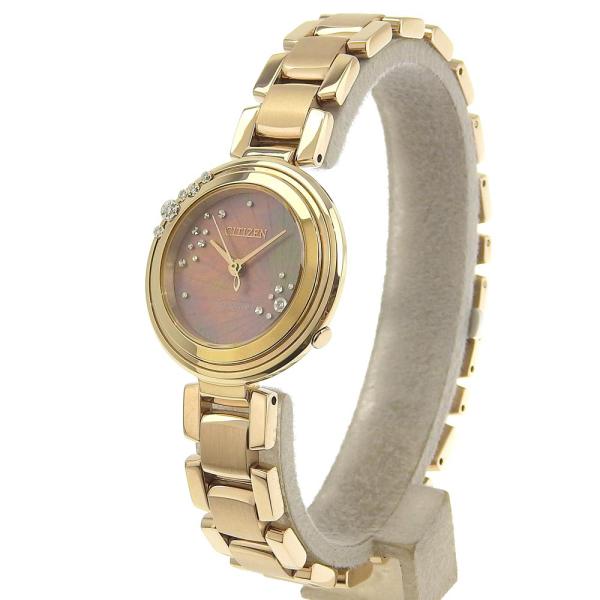 Citizen L Eco-Drive Ladies Wristwatch in Gold [Pre-owned] EM0468 82Y