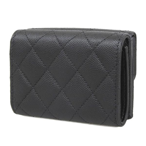 Quilted Caviar Small Flap Wallet AP3081