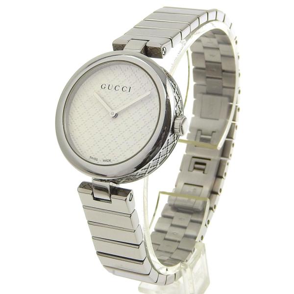 Gucci Diamantissima Ladies Wristwatch in Silver [Pre-owned] 141 4