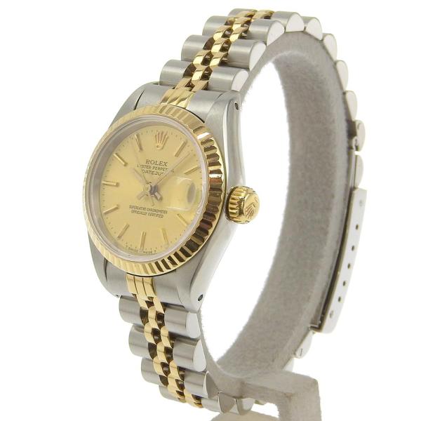 Rolex Datejust Men's Wristwatch in Stainless Steel/Yellow Gold, Silver [Pre-owned] 79173.0