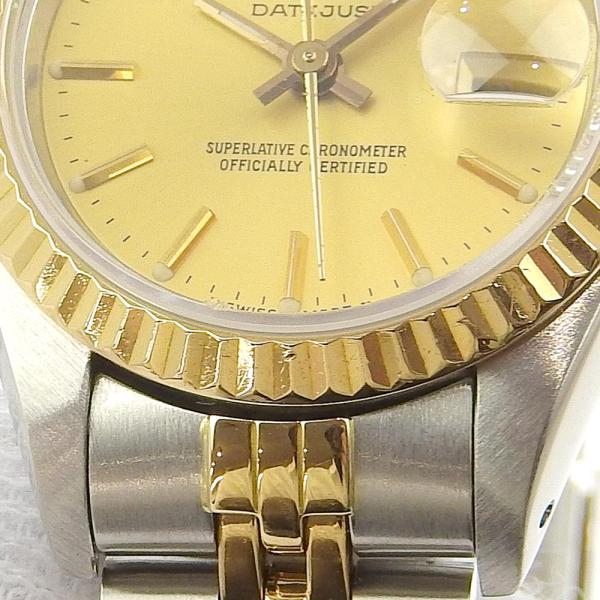 Rolex Datejust Men's Wristwatch in Stainless Steel/Yellow Gold, Silver [Pre-owned] in Great Condition