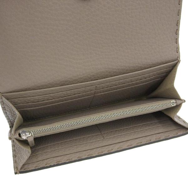 Fendi null Leather Long Wallet 8M0384 in Great Condition