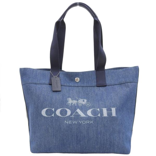 Coach Denim Horse and Carriage Tote Bag Denim Tote Bag  F67415 in Excellent condition