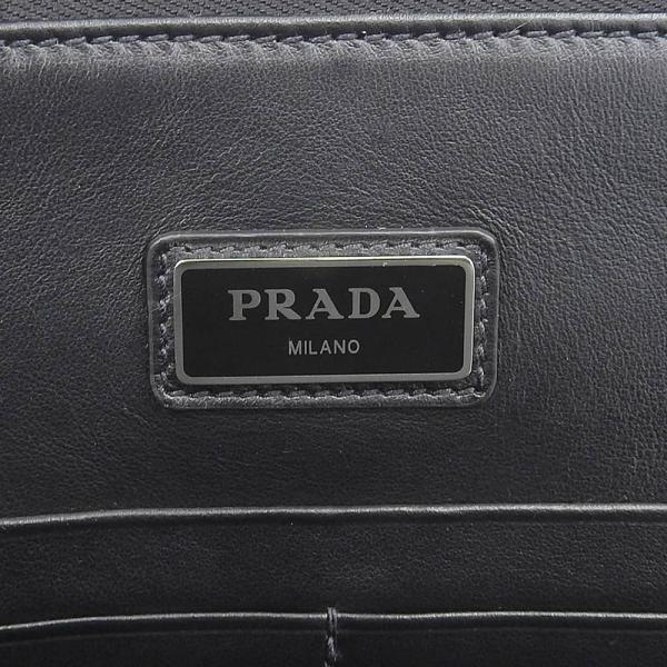 Prada null Leather Clutch Bag 2VN003  in  Condition