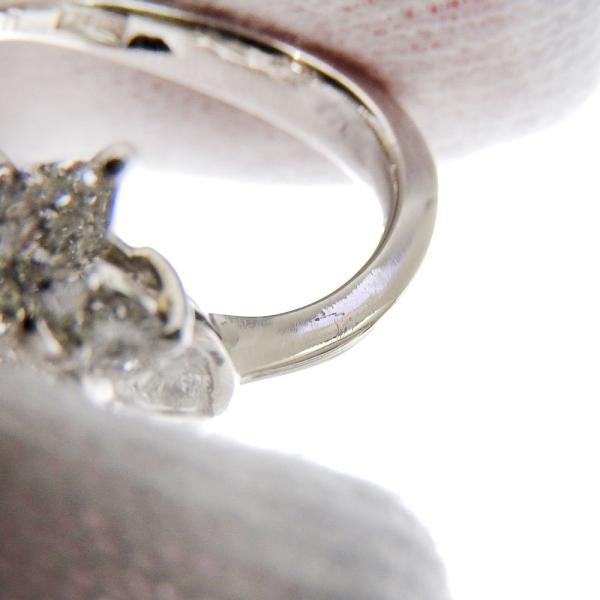 Women's Ring with 5.010ct Diamond and 2.007ct Melee Diamond in Platinum PT900, Size 12.5 in Excellent Condition