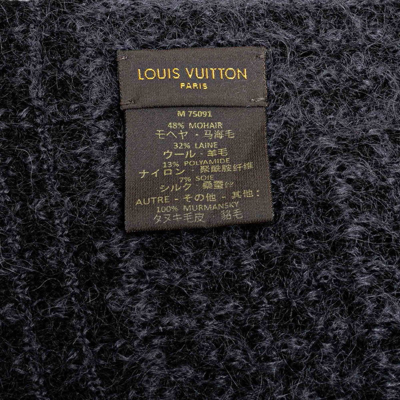 Louis Vuitton Wool, Fur, Silk 246cm x 27cm Echarpe Elena Scarf M75091 in Great Condition