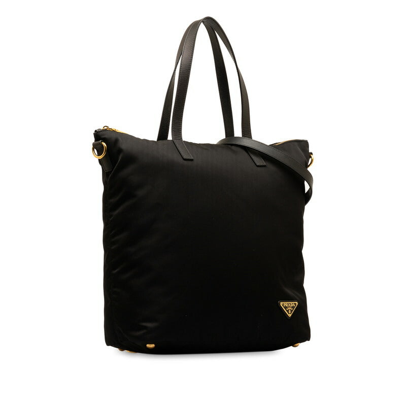 Prada Nylon Saffiano Leather 2WAY Tote Bag