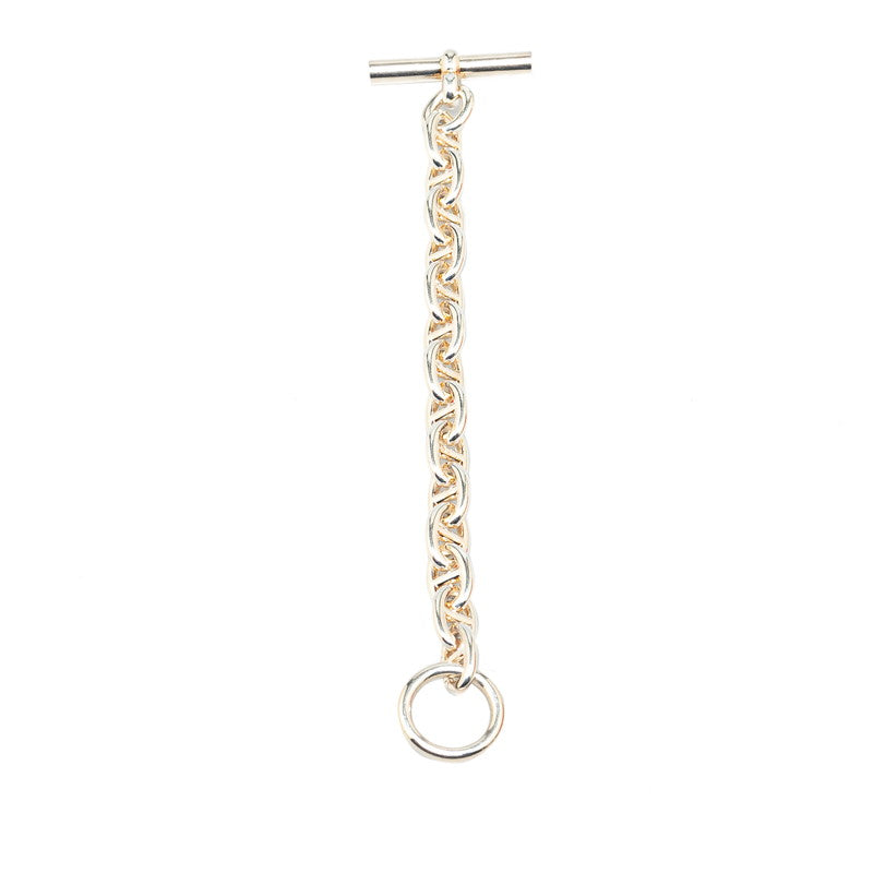 Hermes Silver Chain Bracelet