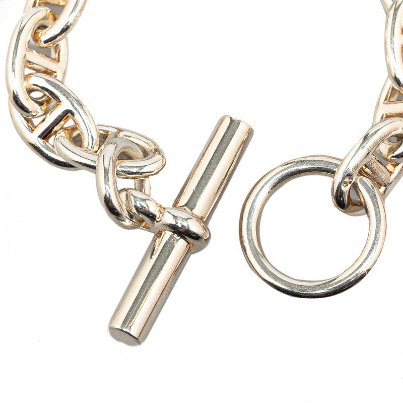 Hermes Silver Chain Bracelet