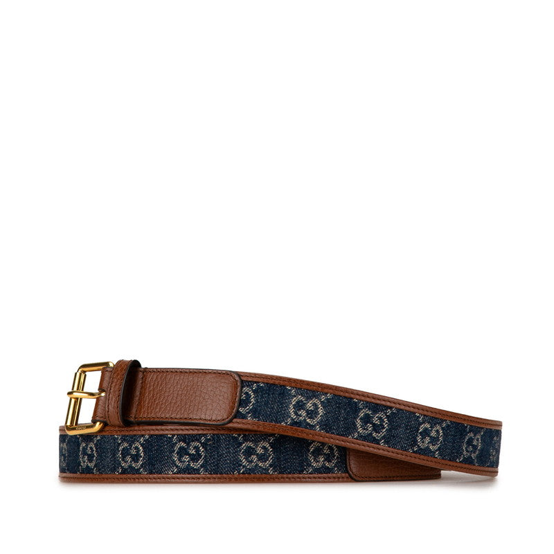 Gucci Denim Leather Belt 678694