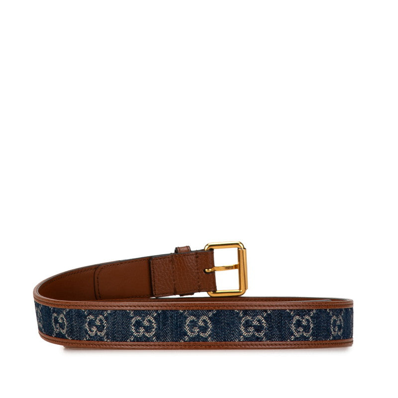 Gucci Denim Leather Belt 678694