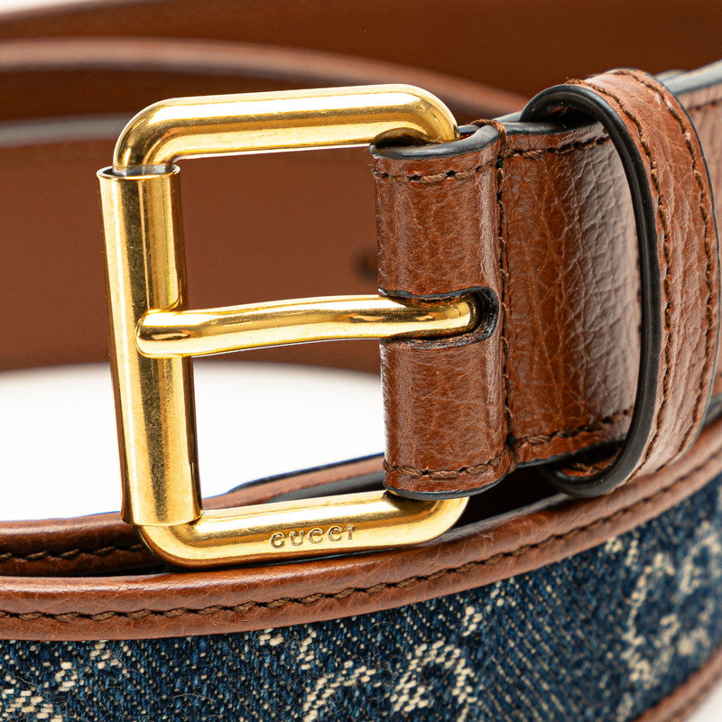 Gucci Denim Leather Belt 678694