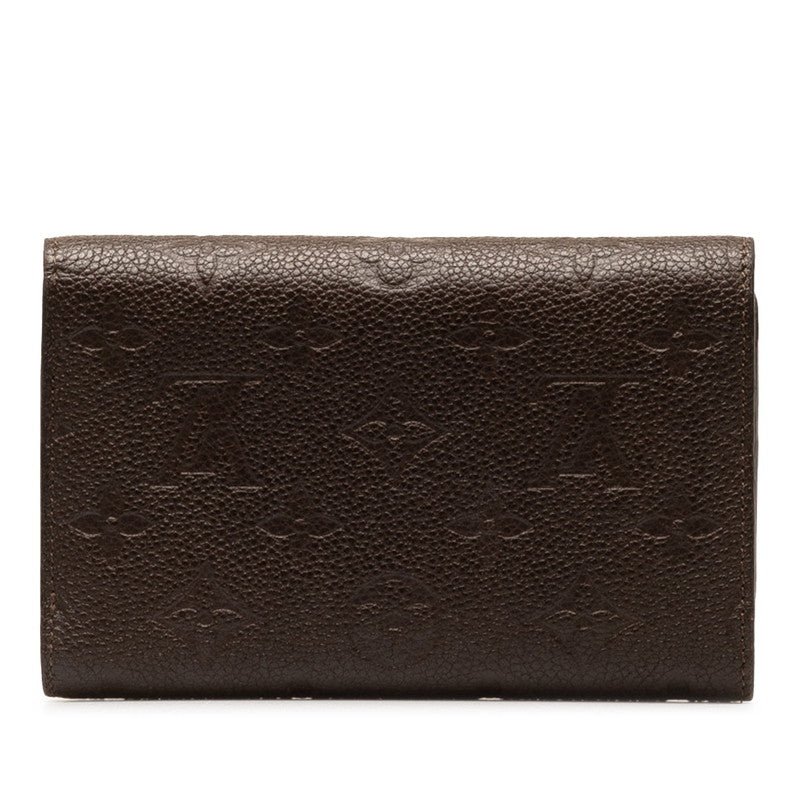 Louis Vuitton Monogram Empreinte Compact Trifold Wallet M60543