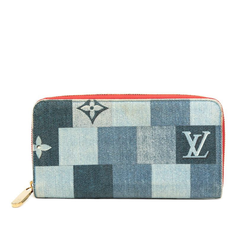 Louis Vuitton Zippy Wallet Monogram Denim Long Wallet