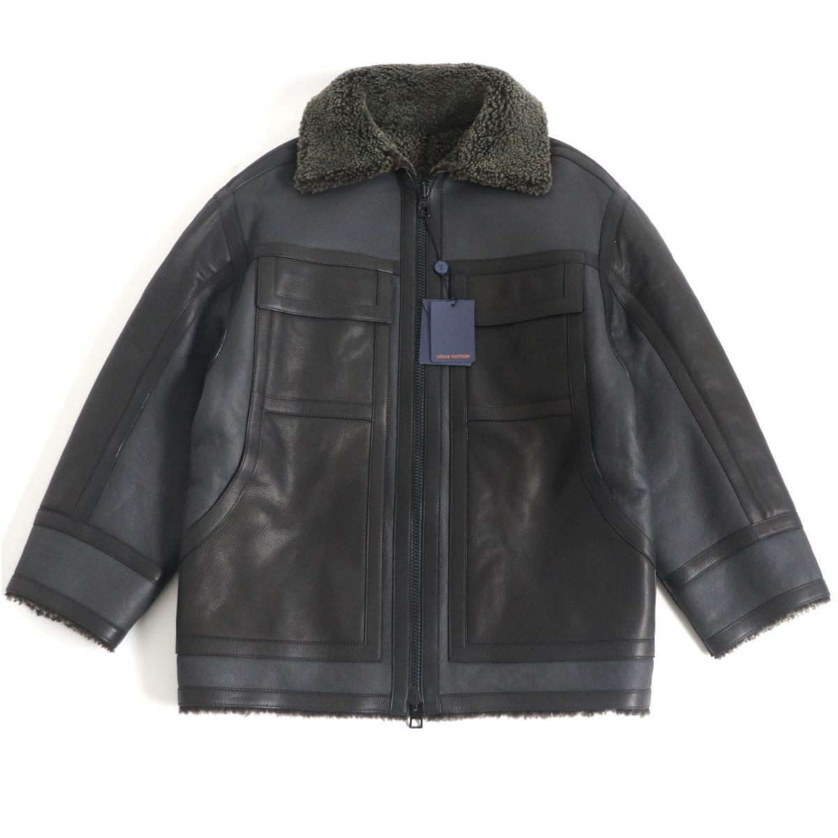 Louis Vuitton Reversible Shearling Lamb Leather Jacket