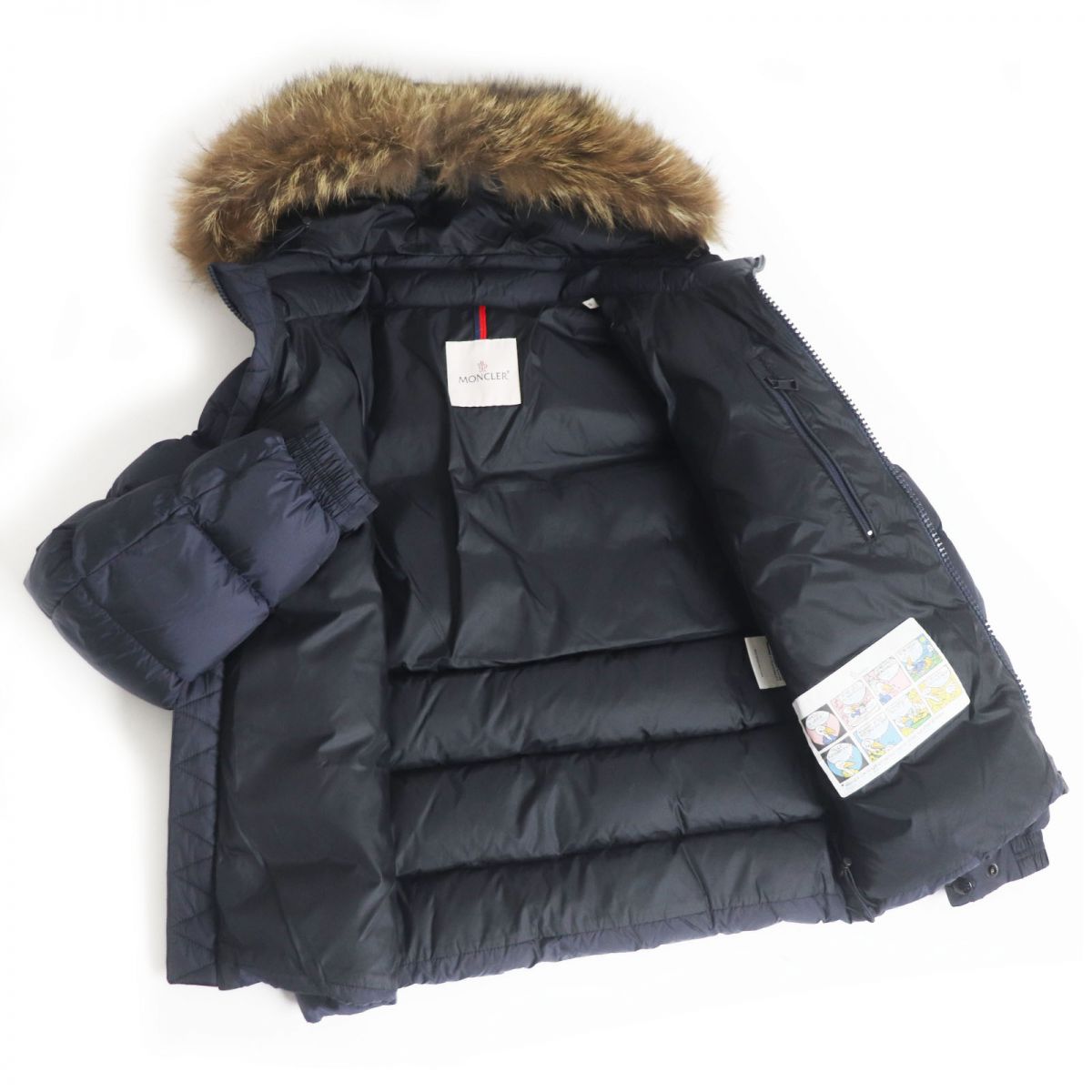 Moncler MARQUE Coyote Fur Hooded Down Jacket