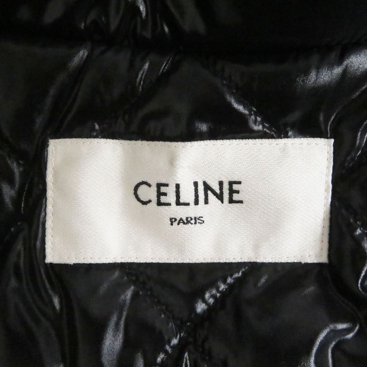 Celine Check Hood Logo Flannel Jacket