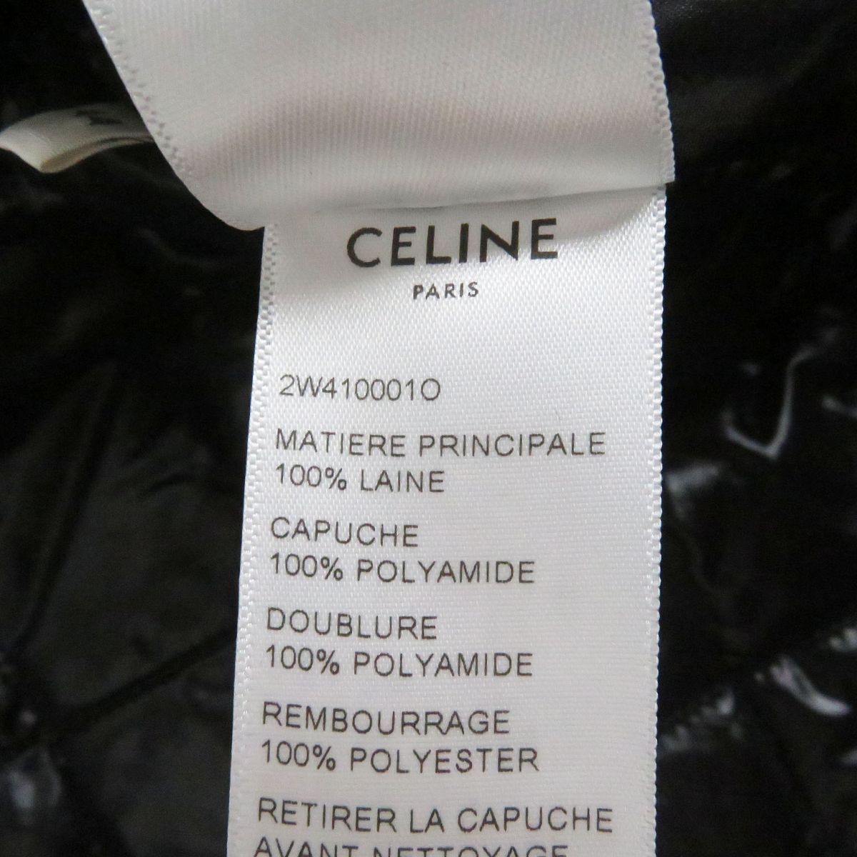 Celine Check Hood Logo Flannel Jacket