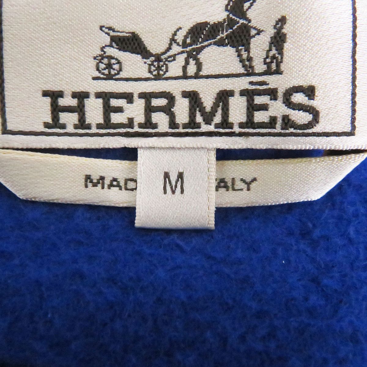 Hermes Brazilian Horse Leather Sweatshirt Blue M