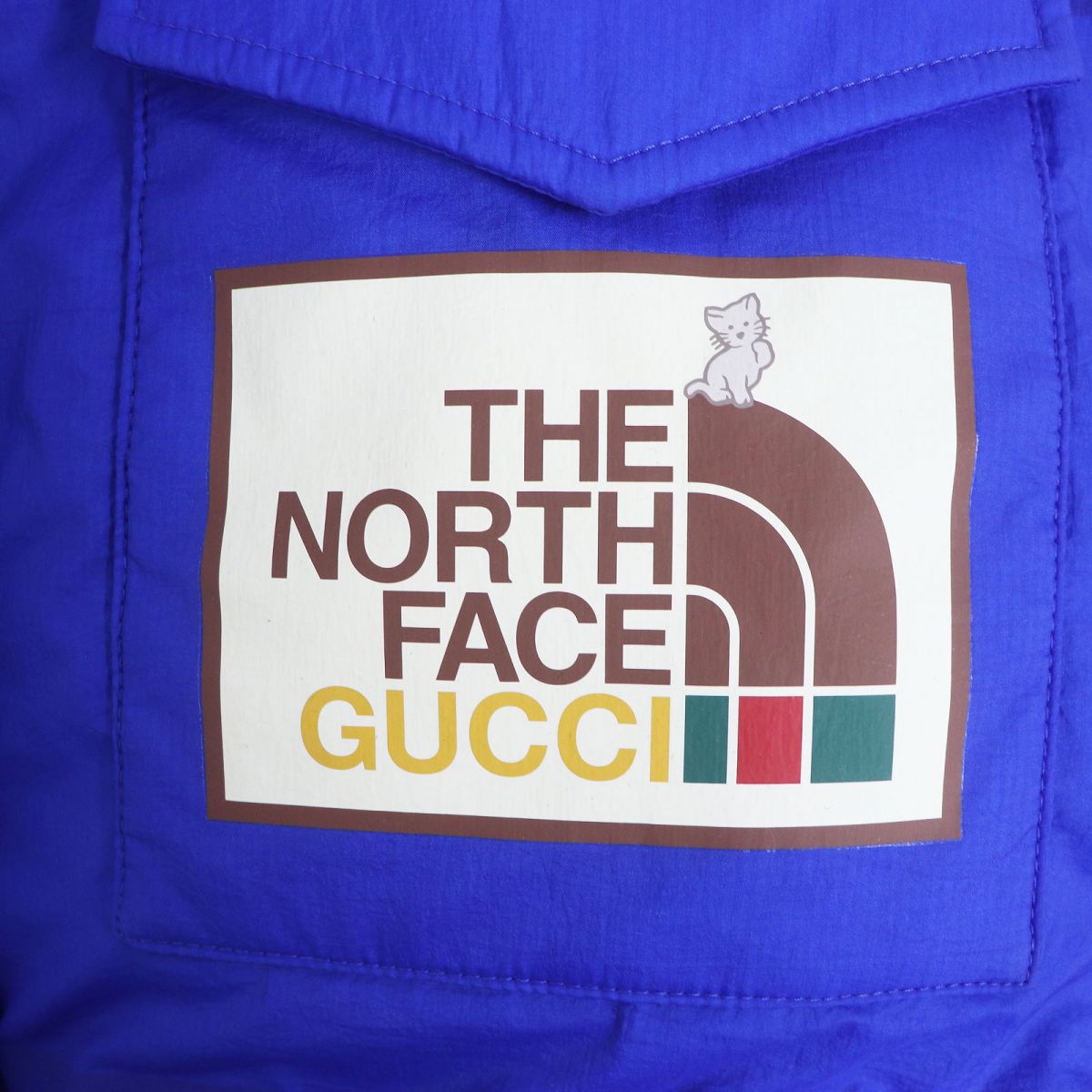 Gucci x The North Face Cat Logo Down Vest Blue M