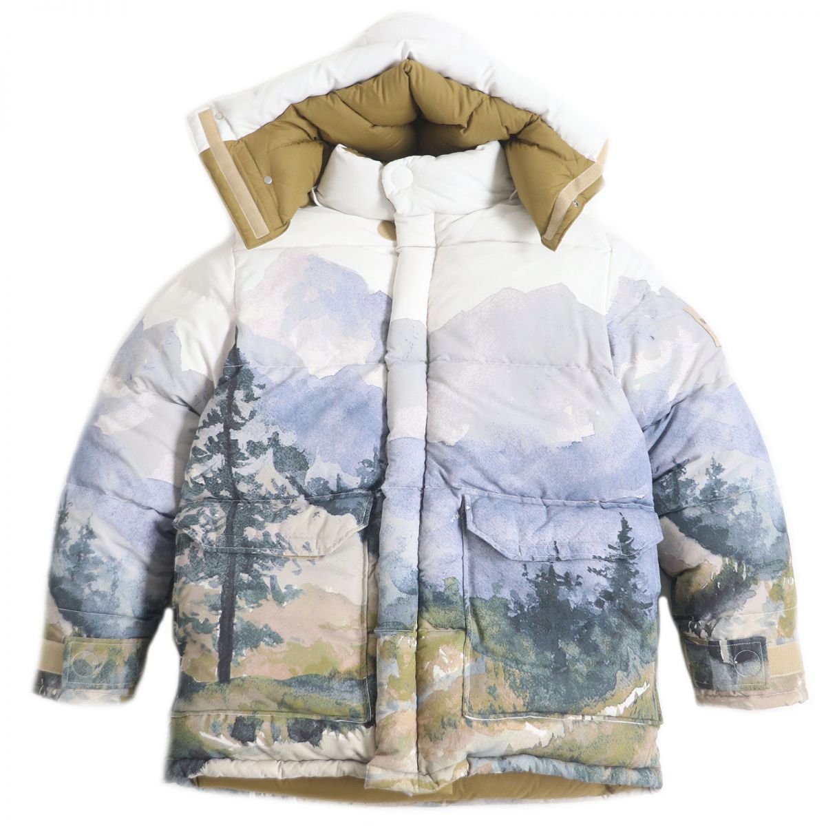 Gucci x The North Face Trail Print Down Jacket L