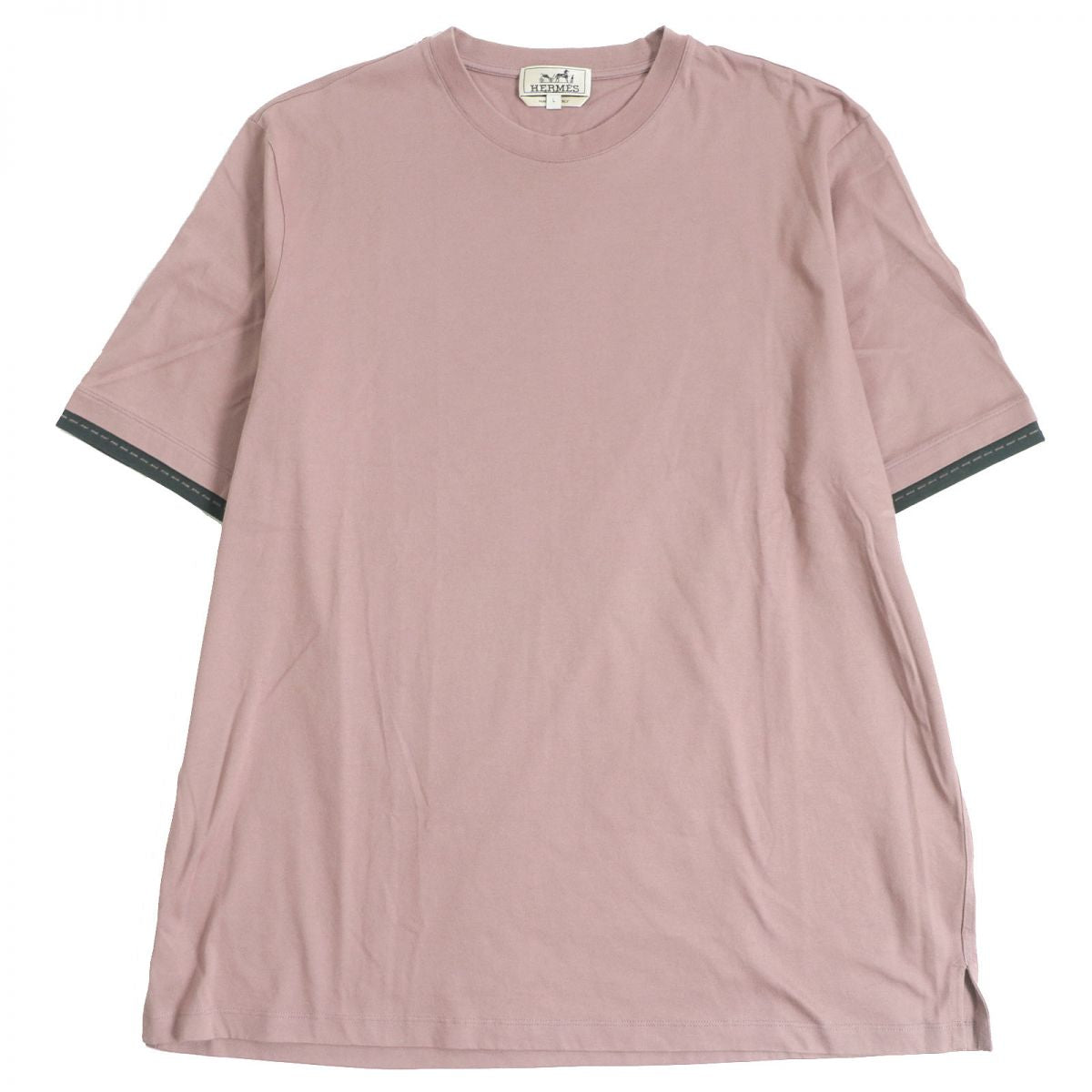 Hermes Cotton Stitch T-Shirt Pink L