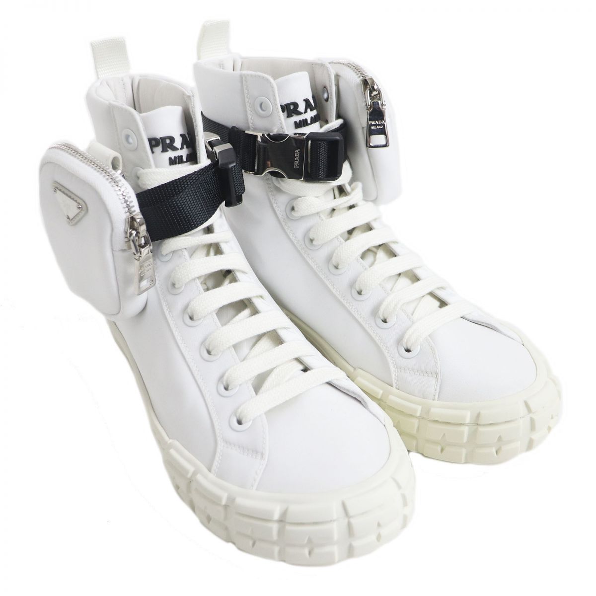 Prada Nylon High-Top Sneakers 2TC147