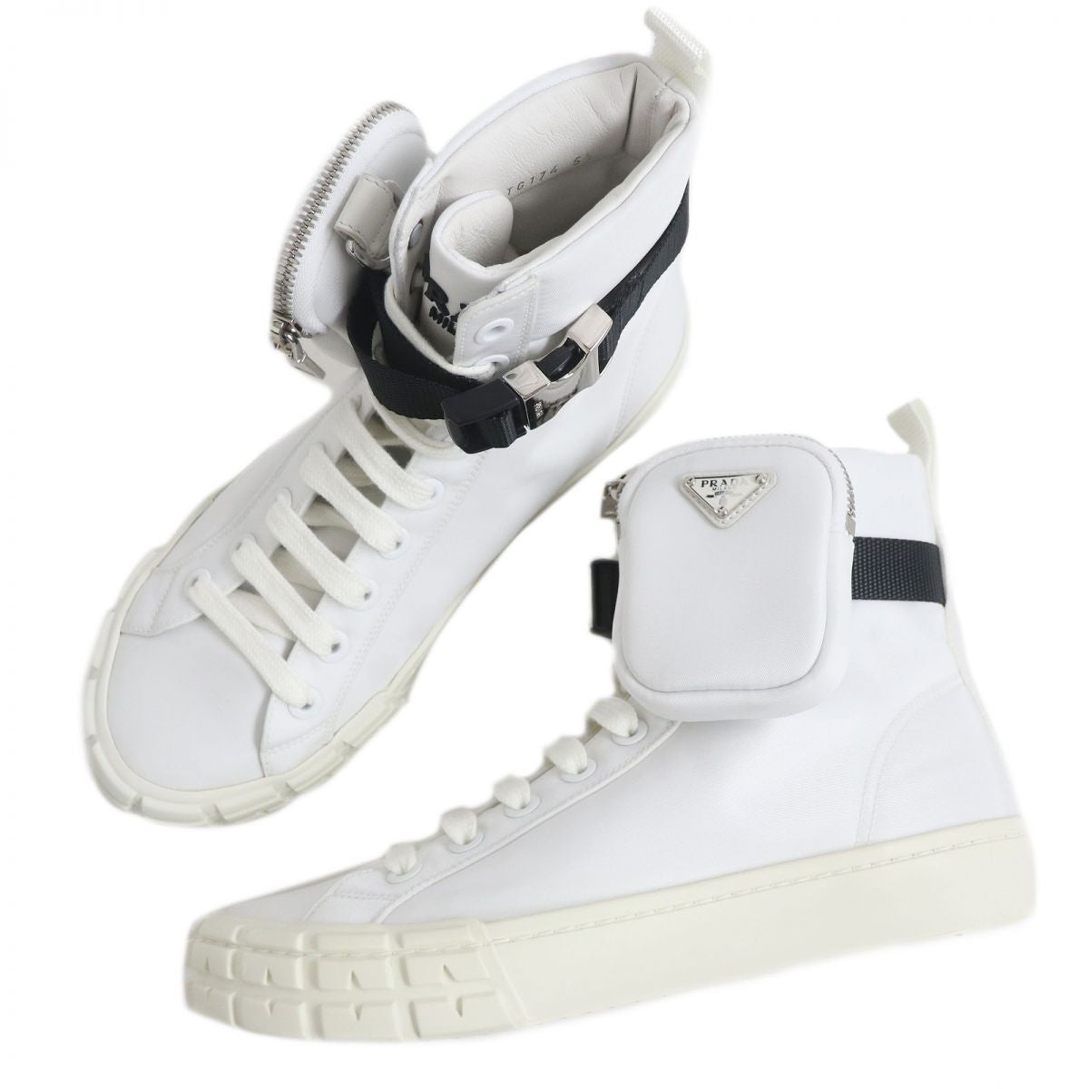 Prada Nylon High-Top Sneakers 2TC147