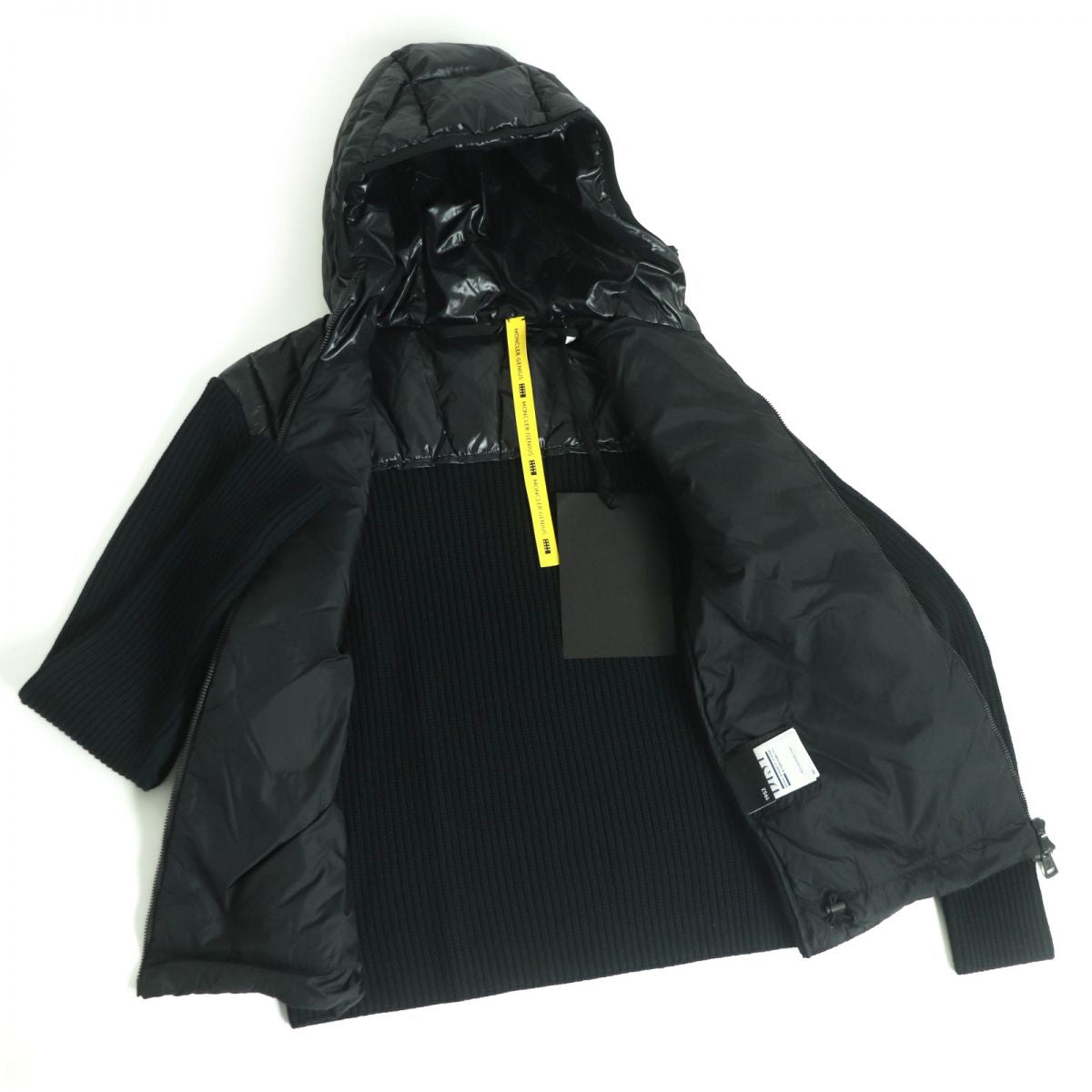 Moncler Genius Wool Hooded Down Jacket Black S