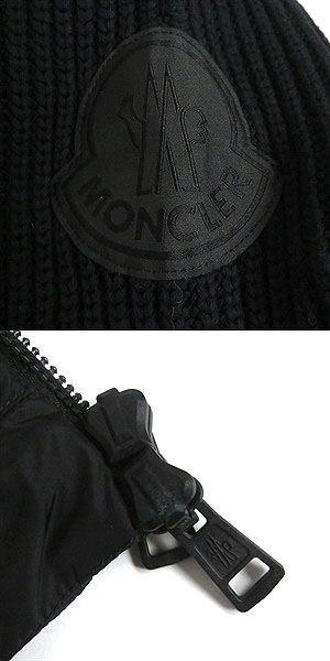 Moncler Genius Wool Hooded Down Jacket Black S