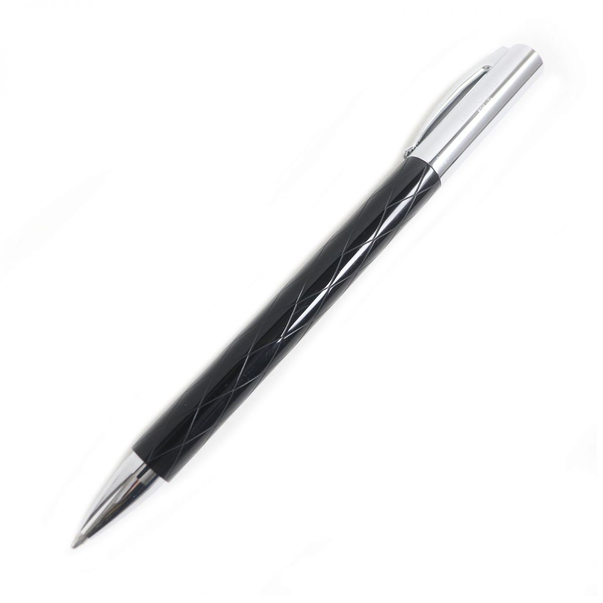 Faber-Castell Ambition Rhombus Ballpoint Pen Black Silver